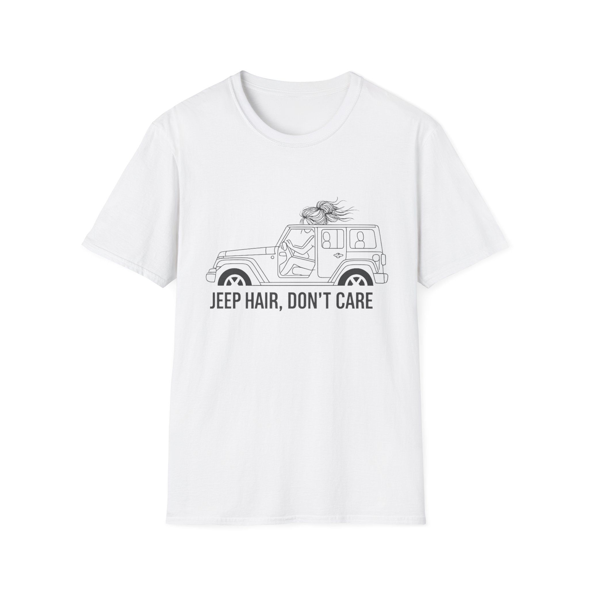 Jeep Hair Don't Care 4 Door T-Shirt
