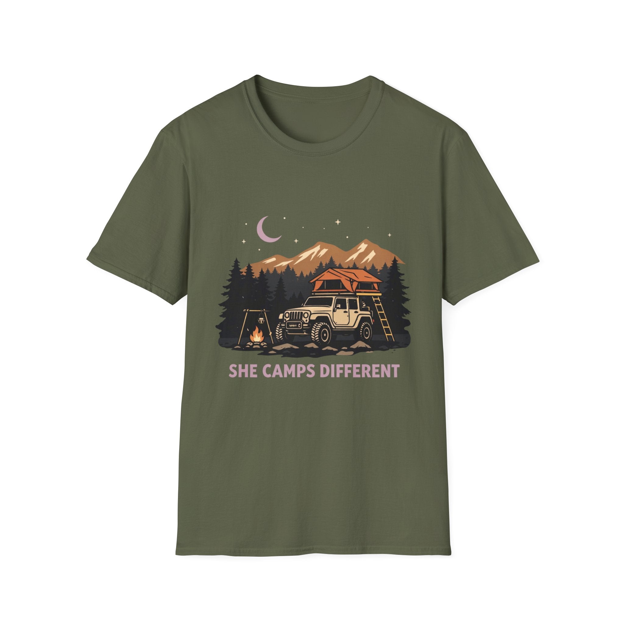 She Camps Different T-Shirt