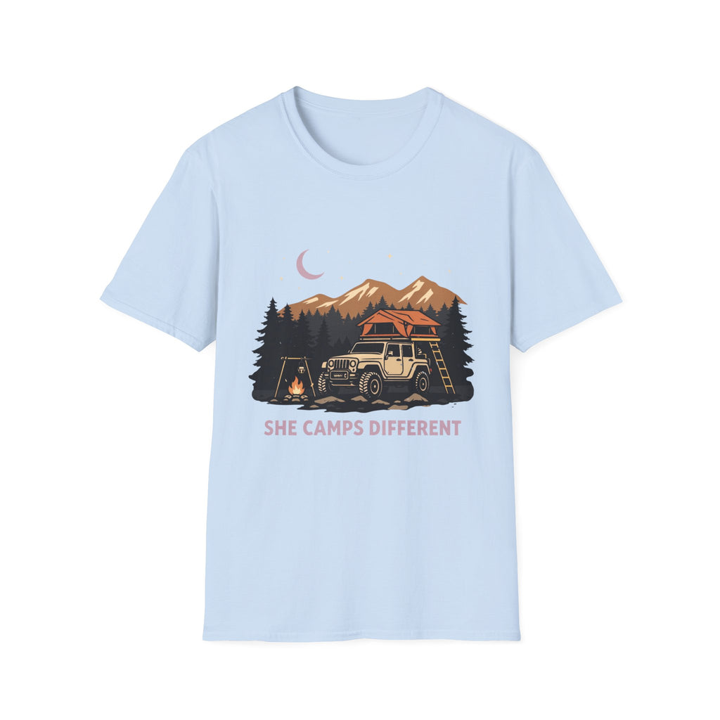 She Camps Different T-Shirt